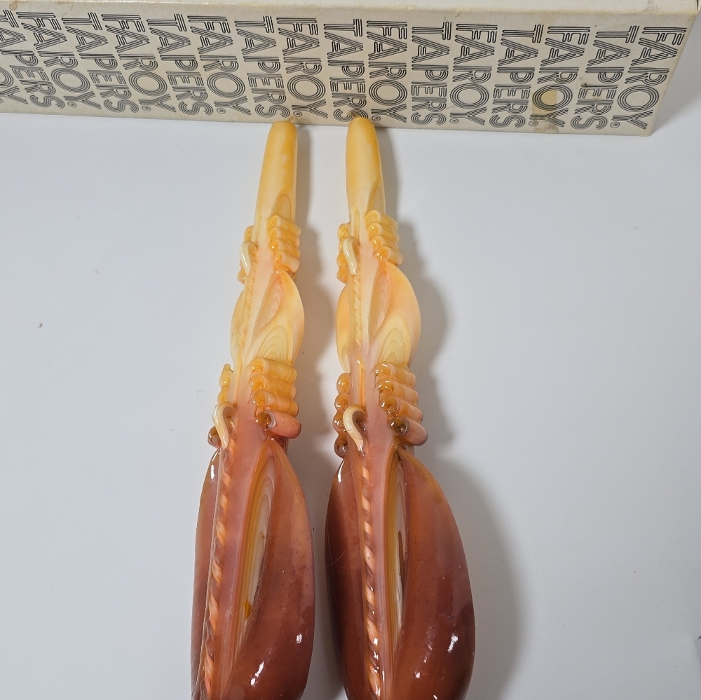 Faroy Tapers Vintage Candles 70s Burnt Orange - Picture 6 of 8